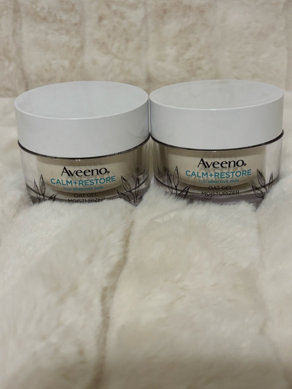 Brand new - Set of 2 Aveeno Calm + Restore Oat Gel Moisturizer